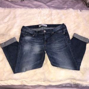Express Low Rise Ankle Boyfriend Jeans